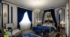 احدث غرف نوم كلاسيك للعرسان كاملة بالدولاب والتسريحه